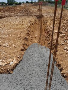 Ciment et ferraillage chantier bebium access